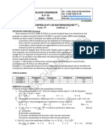 Devoir N 1 Maths TD Oct. 2024 PDF