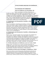 Formação em Psicoterapia Baseada em Evidências