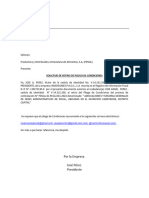 Carta de Licitacion