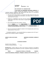 Affidavit of Cohabitation - Baltazar - Sambilay