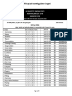 Inicet Counseling Tentative Seat Matrix Xen Mentor