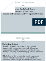 Marketing - An Introduction