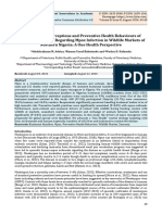 Assessment of Perceptions and Preventive Health Behaviours of Bushmeat Handlers Regarding Mpox Infection in Wildlife Markets of Northern Nigeria: A One Health Perspective