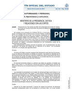 Boletín Oficial Del Estado: Ministerio de La Presidencia, Justicia Y Relaciones Con Las Cortes