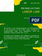 2024 Pre Bar Lecture Labor Law