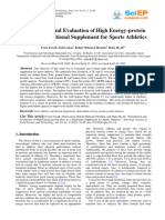 Formulation and Evaluation of High Energ