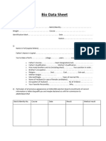 ISSB Bio Data Sheet