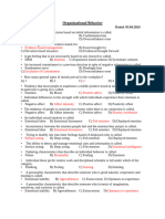 OB Quiz Chapter 4 To 6 Dated 03042024