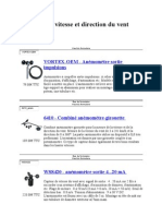 Capteurs de Vitesse Et Direction Du Vent