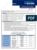 Roteiro Parcial 1º Ano