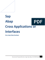 Sap Abap Cross Applications or Interfaces