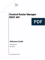 M407-9901-AA Icontrol Router RESTful API