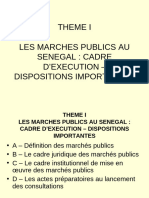 Cadre D'execution Et Dispositions Importantes