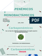 Carbapenémicos y Monobactámicos. María Rivas