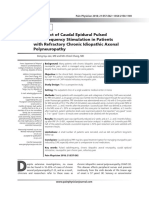 The Effect of Caudal Epidural Pulsed Radiofrequency Stimulation in Patients With Refractory Chronic Idiopathic Axonal Polyneuropathy