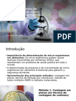 Principais Métodos de Determinação de Micro-Organimos em Alimentos