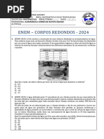 Enem - Corpos Redondos - 2024