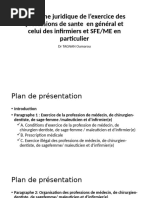 Le Régime Juridique de L'exercice Des Professions de