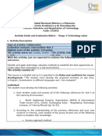 Activity Guide and Evaluation Rubric - Stage 3 Technology Value