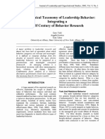 Yukl Et Al 2002 A Hierarchical Taxonomy of Leadership Behavior Integrating A Half Century of Behavior Research