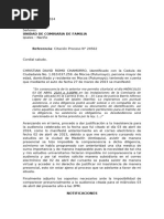 Justificacion Inasistencia A Audiencia #277