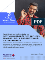 Gestion Intégrée Des Projets Miniers de La Prospection À L'exploitation