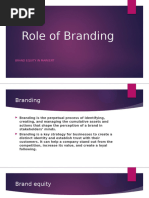 Role of Branding