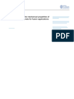 Comparative Study of The Mechanical Properties of Different Tungsten Materials For Fusion Applications