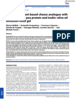 Spreadable Plant Based Cheese Analogues With Inulin