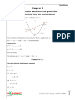 Equations and Quadratics