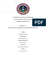 Historia Clinica - Hipotiroidismo