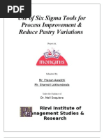 Six Sigma For Process Improvement & Reduction in Pastry Variations