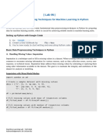 ML-Lab05-Data Preprocessing Techniques in Python