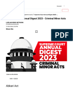 Supreme Court Annual Digest 2023 - Criminal Minor Acts: Abkari Act