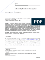 Computation of Weak Stability Boundaries: Sun-Jupiter System