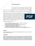 Determinacion de La Hemoglobin A Glicosilada