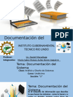 Documentacion de Sistema