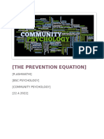 The Prevention Equation