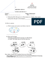 Exam Revision Work Sheet No. 2 Math GR 5 PDF