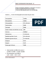 Grade 12th Geo Multiple Choose Practice Questions With Answer