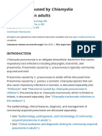 UpToDate Pneumonia Caused by I Chlamydia Pneumoniae I in Adults