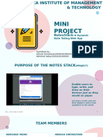 MINI PROJECT-notes Stack