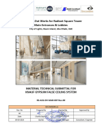 Mar-0600 Knauf False Ceiling System Including Access Panel.