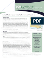 LTRC 22-1SA TS 684 Safety Effectiveness of Cable Median Barriers in Louisiana