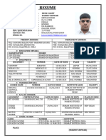 Resume: Post Applide For: Deck Cadet Name: Daksh Tanwar