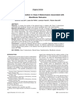 Glenoid Fossa Position in Class II Malocclusion Associated With Mandibular Retrusion