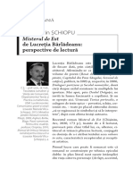 Misterul de Est: de Lucreția Bârlădeanu: Perspective de Lectură