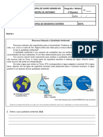 Avaliação de História e Geografia - 5° Ano - 4º Bimestre