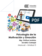 MANUAL UNIDAD 3 - Psicología de La Motivación y Emoción