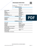 Prechequeo Migratorio: Datos Personales